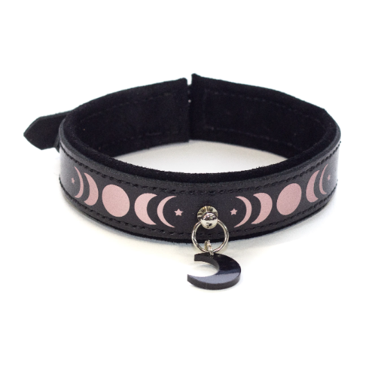 Suede Padded Moon Phase Collar