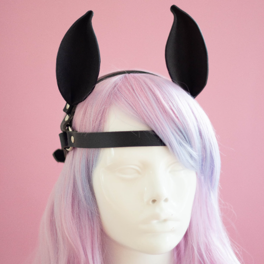 Leather Pony Ears Harness